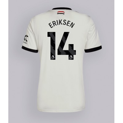 Moški Nogometni dresi Manchester United Christian Eriksen #14 Tretji 2024-25 Kratek Rokav Moški Nogometni dresi Manchester United Christian Eriksen #14 Tretji 2024-25 Kratek Rokav